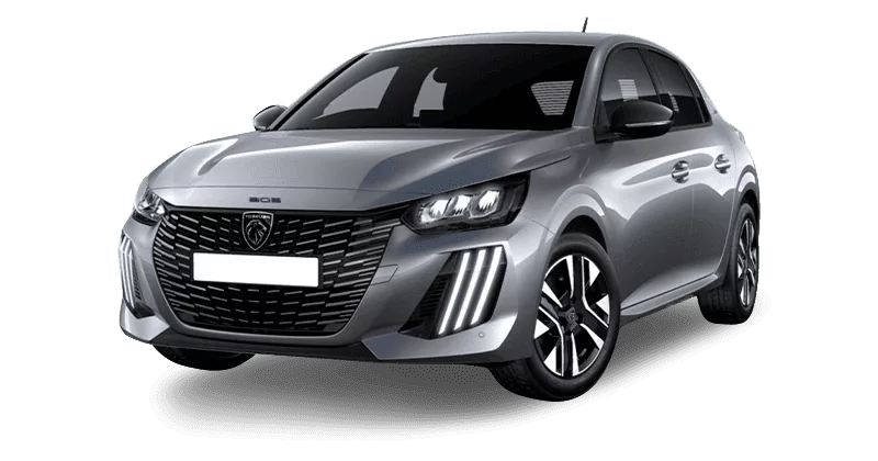 Renting Particulares Peugeot 208-Allure Gasolina 100 S&S 6 vel Man Gris Artense, Gris Selenium, Blanco Banquise