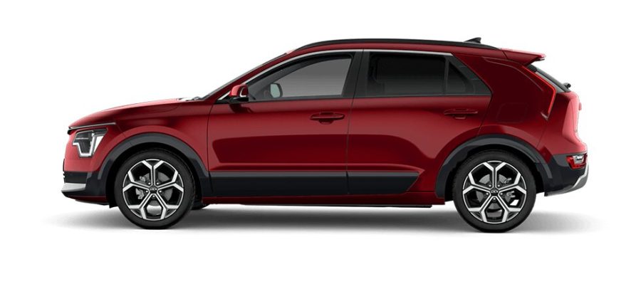 Renting Particulares Kia Niro 1.6 HEV Concept Runway Red, Clear White