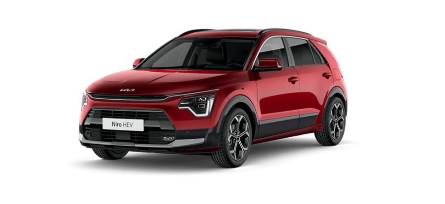 Renting Particulares Kia Niro 1.6 HEV Concept Runway Red, Clear White
