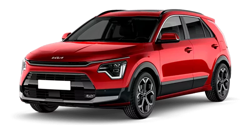 Renting Particulares Kia Niro 1.6 HEV Concept Runway Red, Clear White
