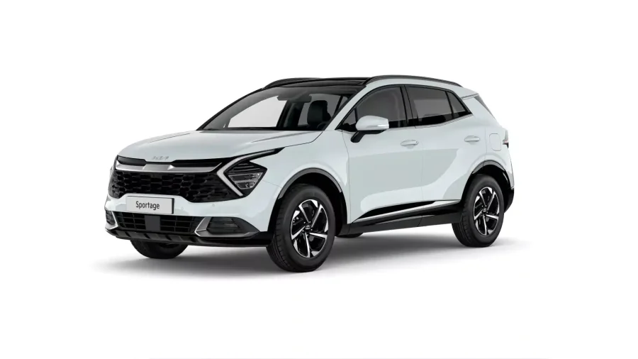 Renting Particulares Kia Sportage 1.6 HEV Drive Casa White, Experience Green, Dark Penta Metal, Blue Fame, Deluxe White