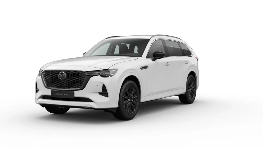Renting Particulares Mazda CX-80 2.5 e-SKYACTIV PHEV Exclusive-Line Blanco