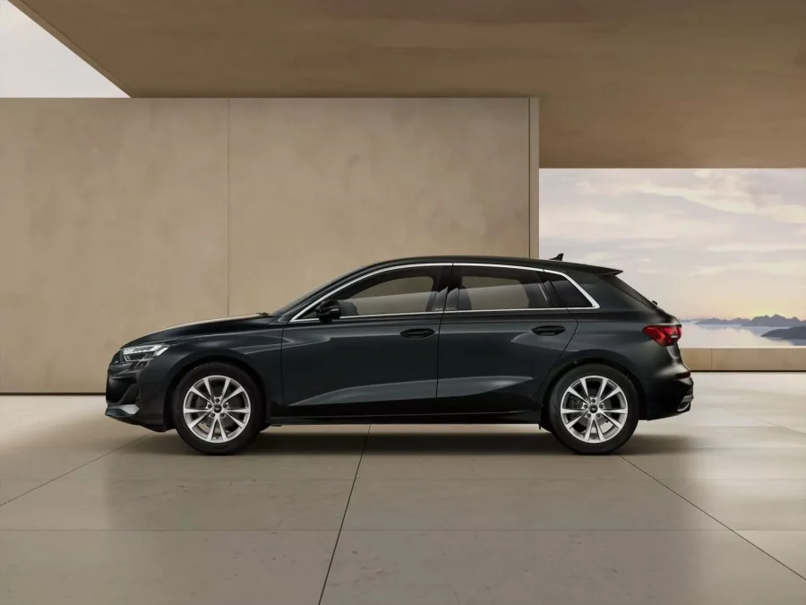 Renting Particulares Audi A3 Sportback 35 TFSI S tron Advanced Gris Manhattan Metalizado, Blanco Glaciar Metalizado
