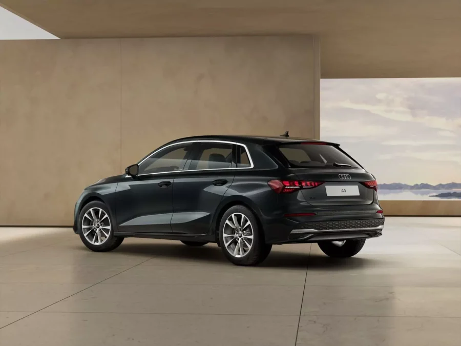 Renting Particulares Audi A3 Sportback 35 TFSI S tron Advanced Gris Manhattan Metalizado, Blanco Glaciar Metalizado