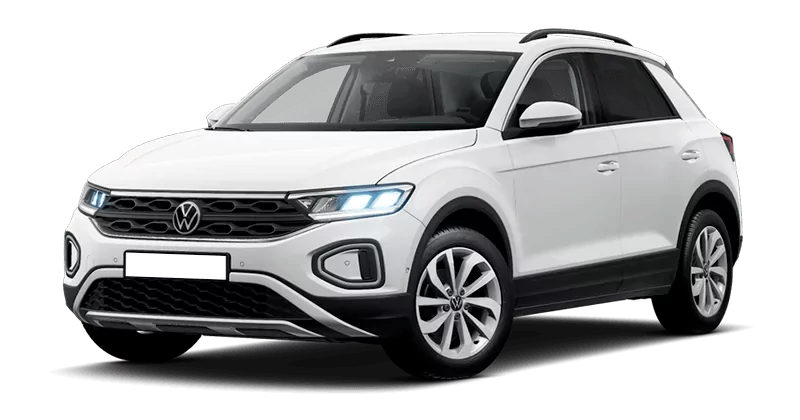Renting Particulares Volkswagen T-Roc-1.5 TSI DSG Más Blanco, Gris