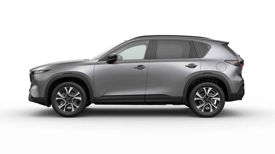 Renting Particulares Mazda CX-5 2.5 e-Skyactiv-G MHEV FWD Aut. Centre-Line Machine Gray, Soul Red Crystal