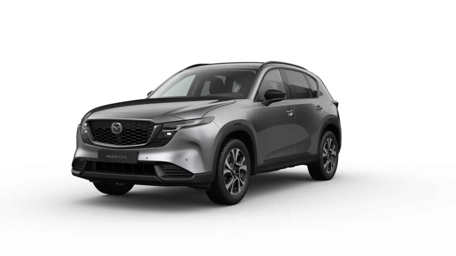 Renting Particulares Mazda CX-5 2.5 e-Skyactiv-G MHEV FWD Aut. Centre-Line Machine Gray, Soul Red Crystal