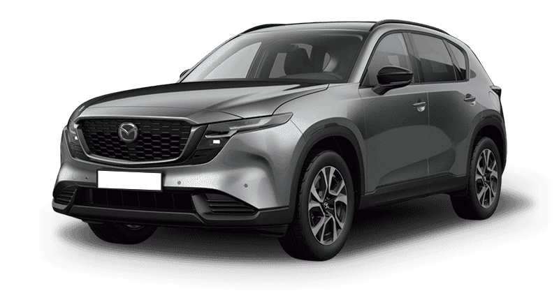 Renting Particulares Mazda CX-5 2.5 e-Skyactiv-G MHEV FWD Aut. Centre-Line Machine Gray, Soul Red Crystal