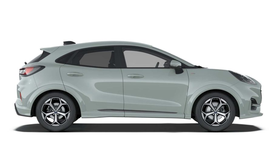 Renting Particulares Ford Puma 1.0 EcoBoost MHEV ST-Line Gris Cactus, Blanco