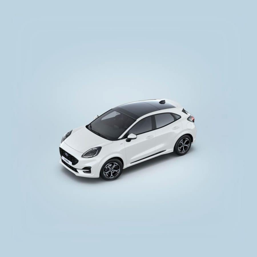 Renting Particulares Ford Puma 1.0 EcoBoost MHEV ST-Line Blanco, Gris Cactus