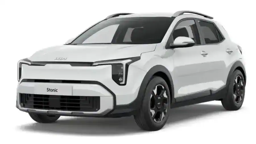 Renting Particulares Kia Stonic 1.0 T-GDi Concept Clear White, Astro Grey
