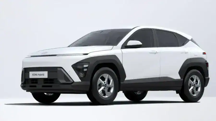 Renting Particulares Hyundai Kona HEV 1.6 GDi DT Maxx Atlas White, Ecotronic Gray