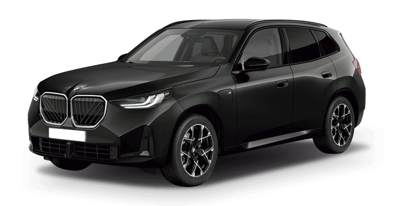 Renting Particulares BMW X3 30e xDrive M Sport Black Sapphire, Arctic Race Blue