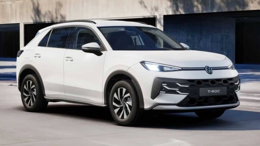 Renting Particulares Volkswagen T-Roc MATCH 1.5 eTSI 85kW DSG Blanco Punto, Gris Lobo